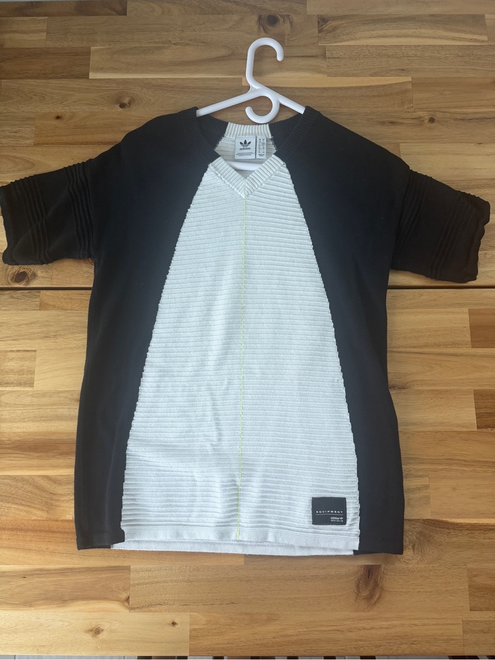 adidas Black & White Short-Sleeve knit